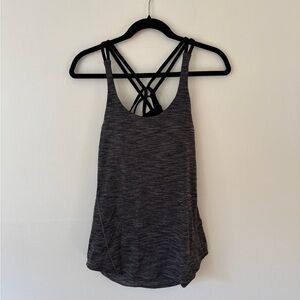 Lululemon Athletica Charcoal Strappy Tank Top